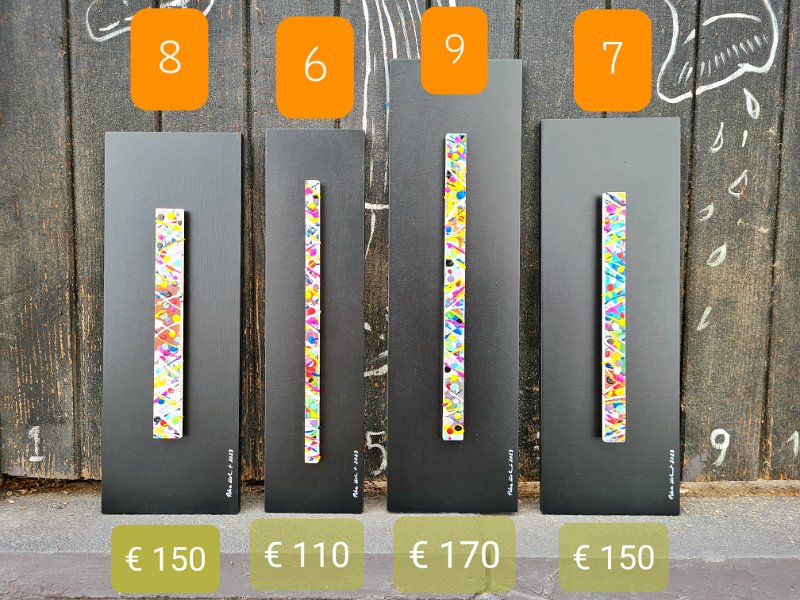 Impr. 8 35x12,5 SOLD - 6 35,5x9 SOLD - 9 41,5x12,5 SOLD - 7 36,5x12,5 SOLD